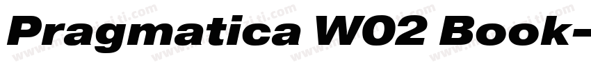 Pragmatica W02 Book字体转换